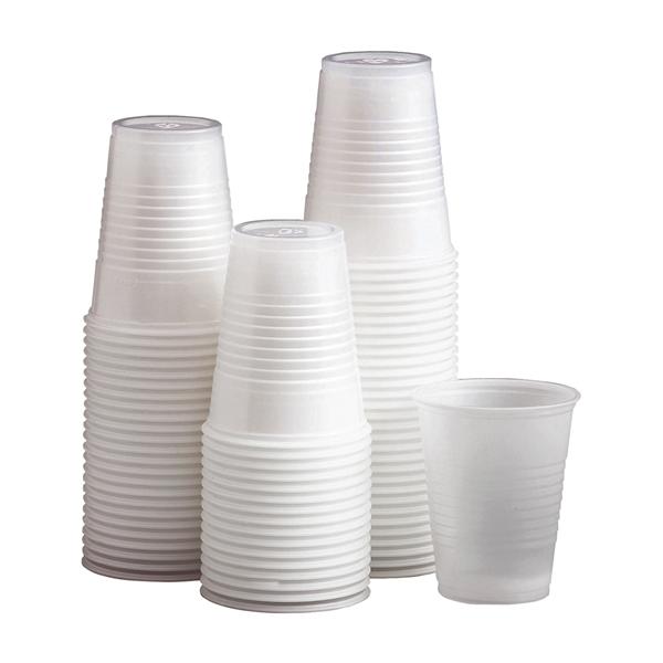 Cup Drinking Plastic 5 oz Translucent 100/Pk, 25 PK/CA